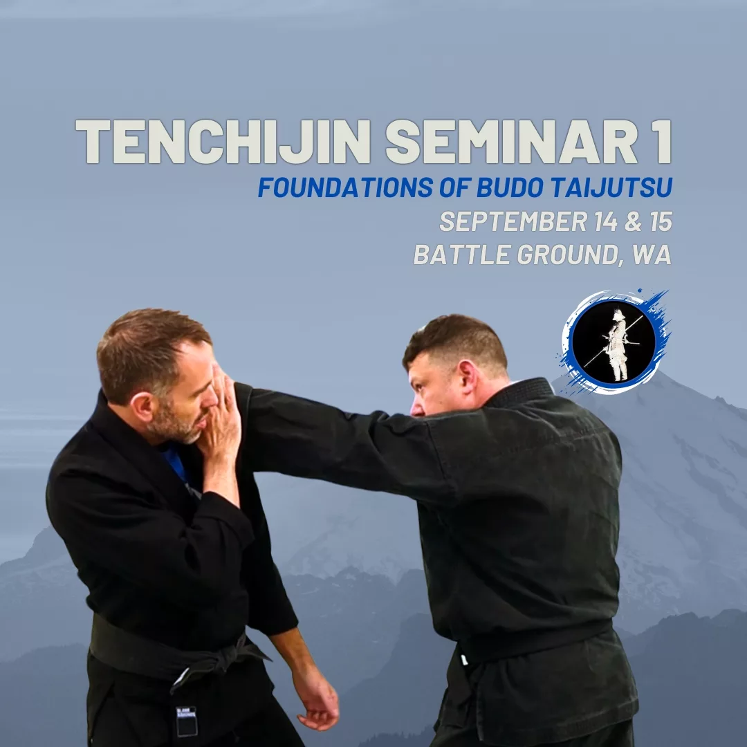 Bujinkan Tenchijin Seminar with Aric Keith September 14 & 15, 2024.